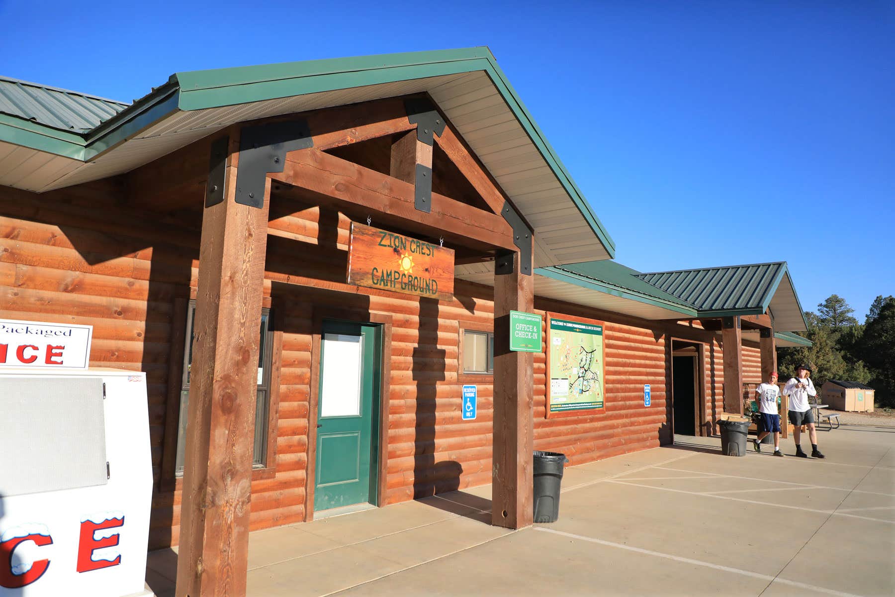Campground office, showers, bathrooms.