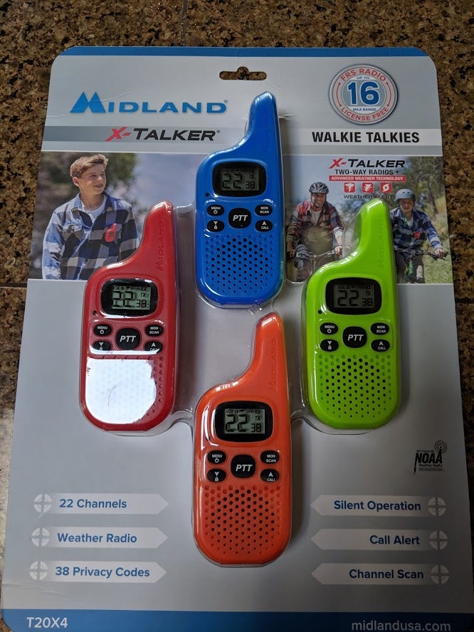 packaging of Midland Radios