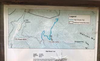 Camping near Deep Gap Shelter: High Shoals Falls Trail Dispersed, Helen, Georgia