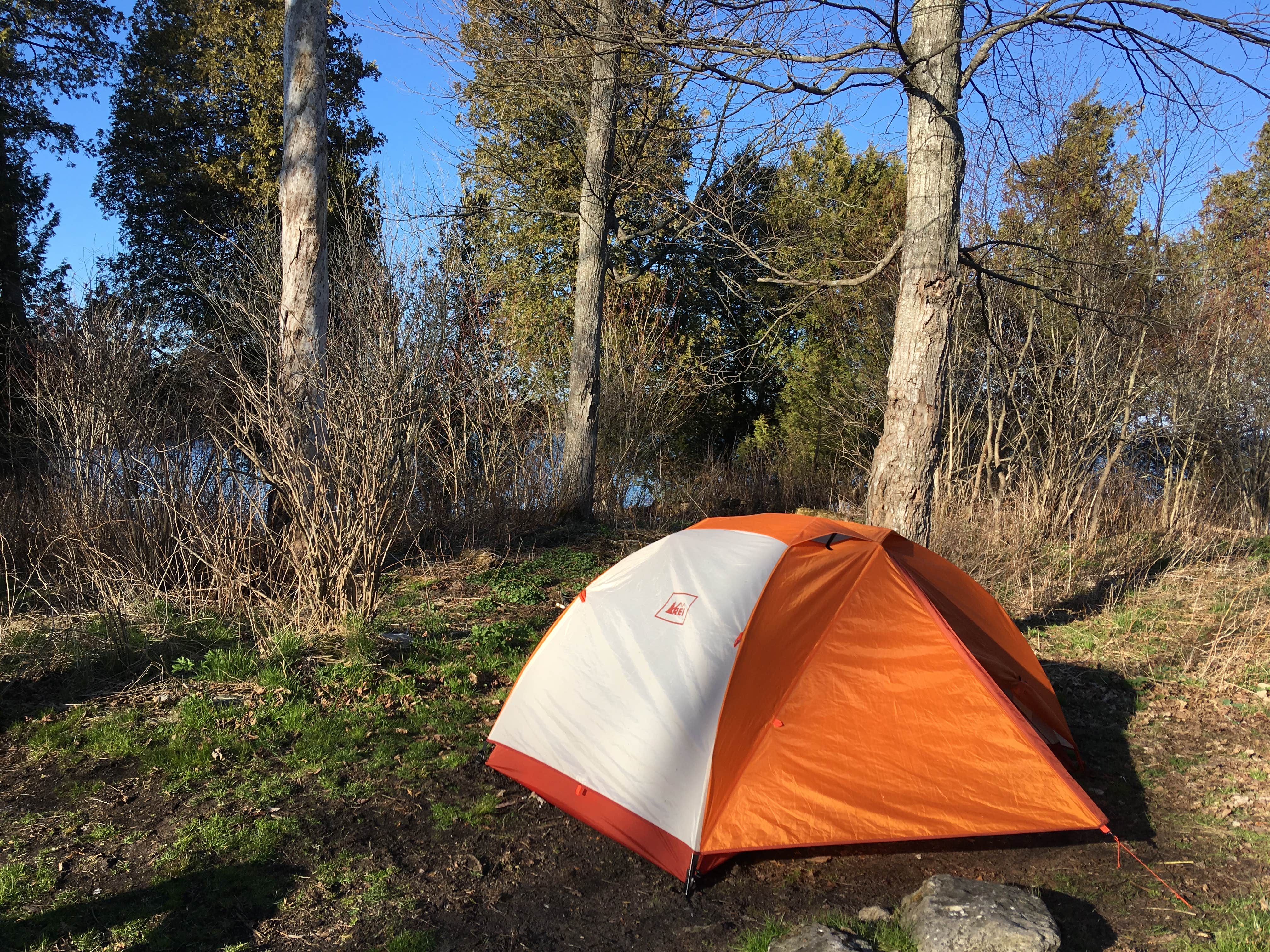 Hilary S.'s photo of tent camping at Newport State Park near Wausaukee, WI
