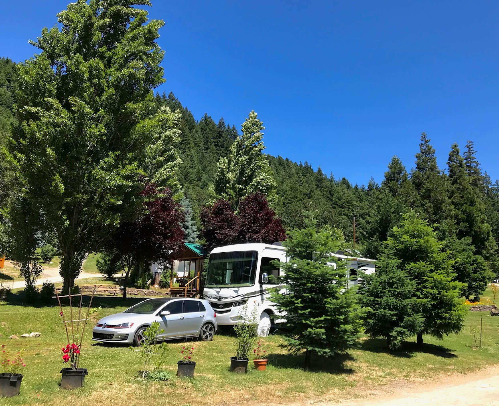 Dustin A.'s photo of rv camping at Umpqua's Last Resort & Oregon Mountain Guides near Oakridge, OR