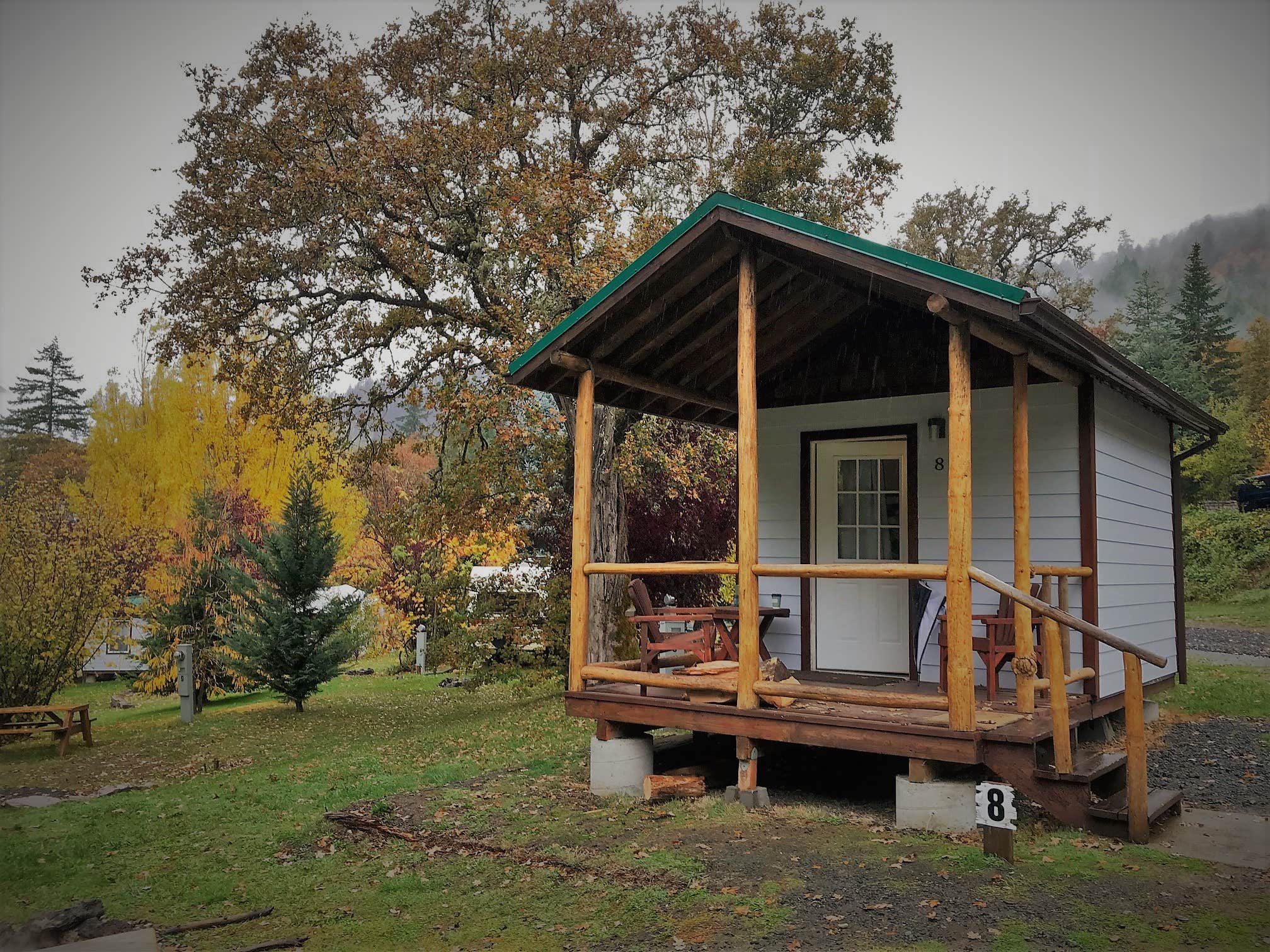 Dustin A.'s photo of a cabin at Umpqua's Last Resort & Oregon Mountain Guides near Dorena Lake
