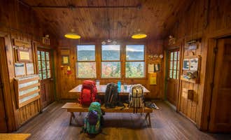 Camping near Dry River — Crawford Notch State Park: Zealand Falls Hut, Bretton Woods, New Hampshire
