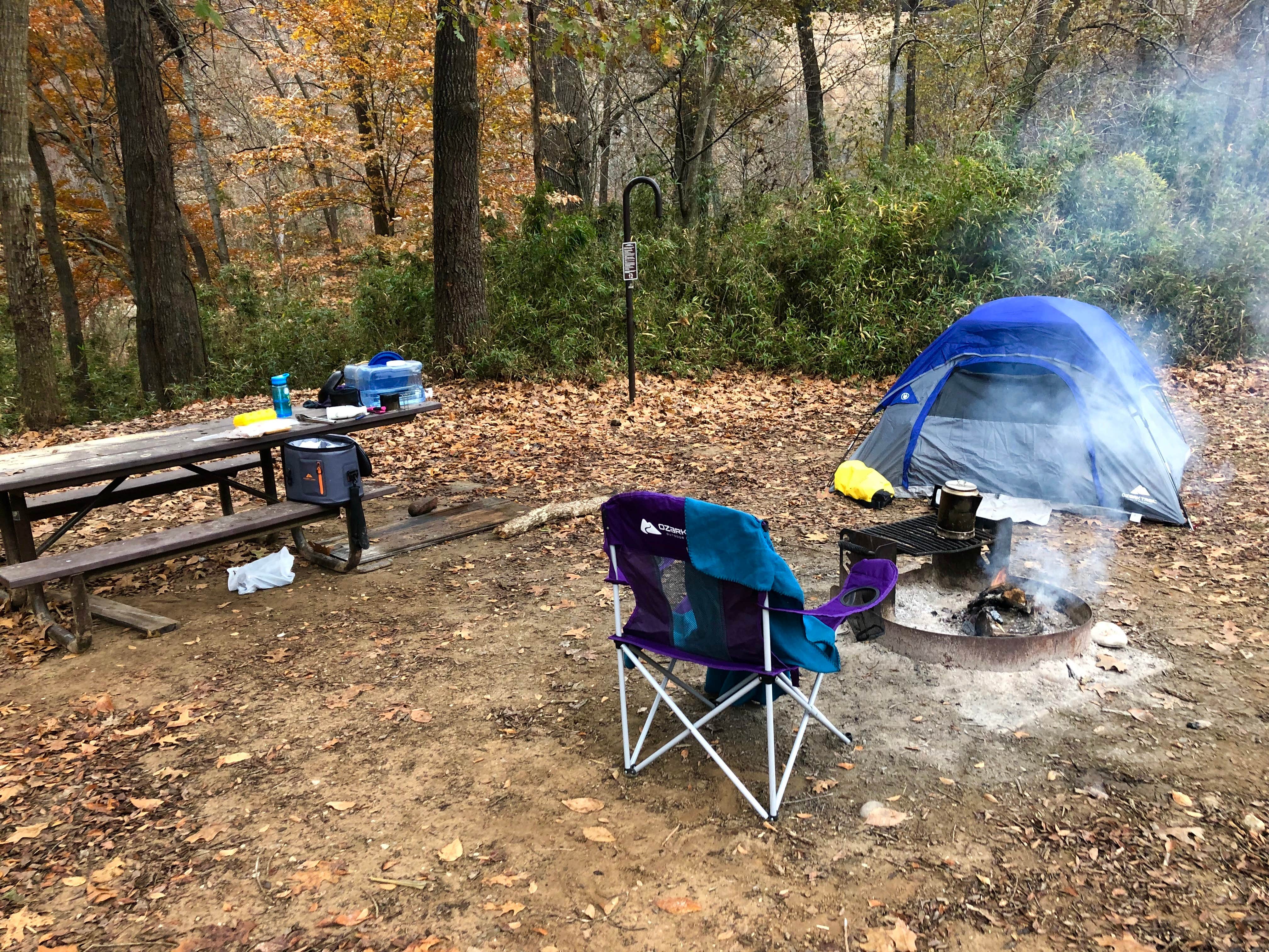 Jamielee M.'s photo of tent camping at Steel Creek Campground — Buffalo National River near Winslow, AR