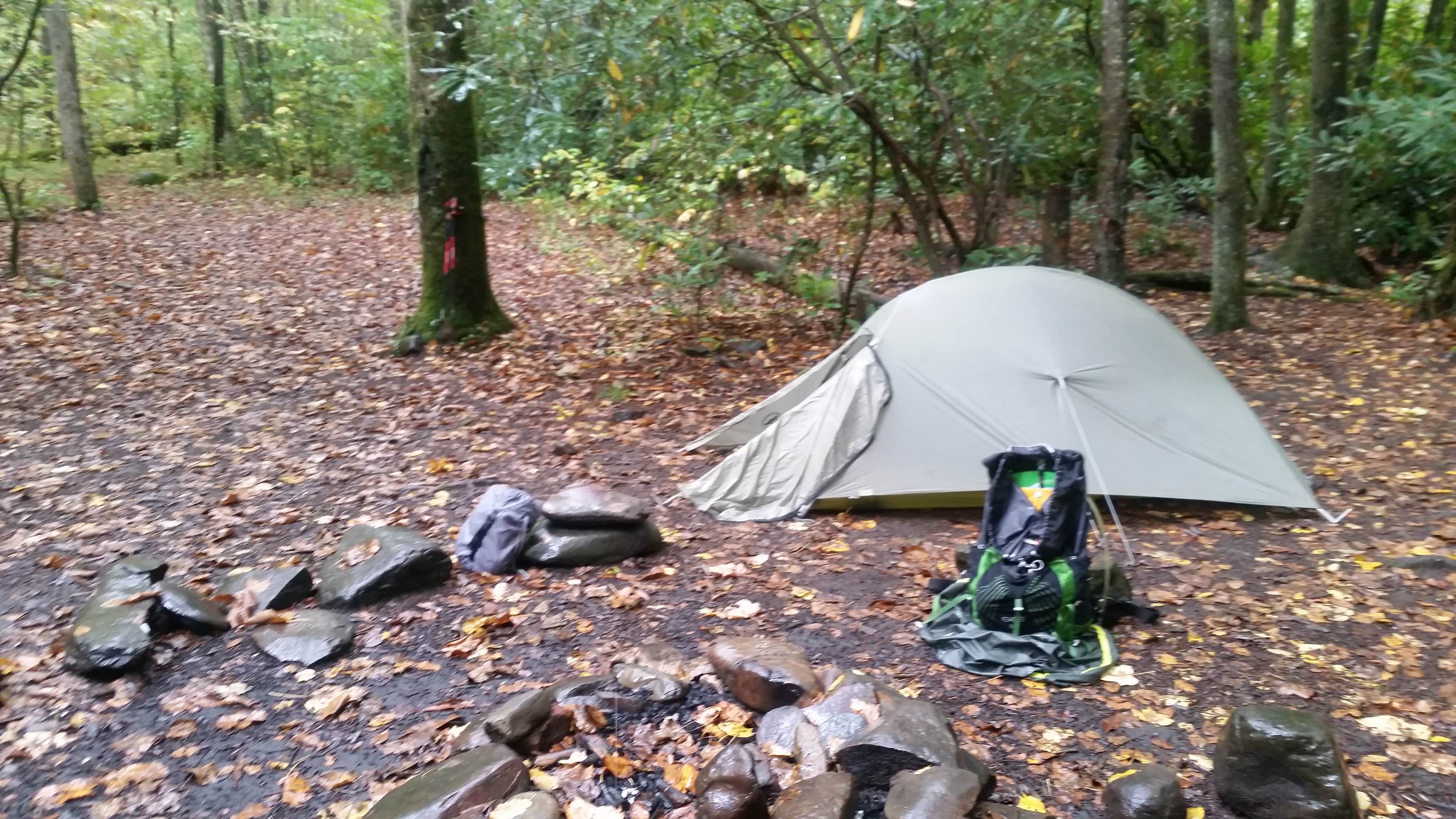Anthony E.'s photo of tent camping at 49 Cabin Flats near Bryson City, NC