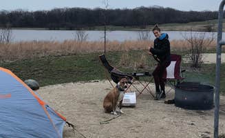 Josh M.'s photo of camping with pets at Camp Bullfrog Lake near Eola, IL
