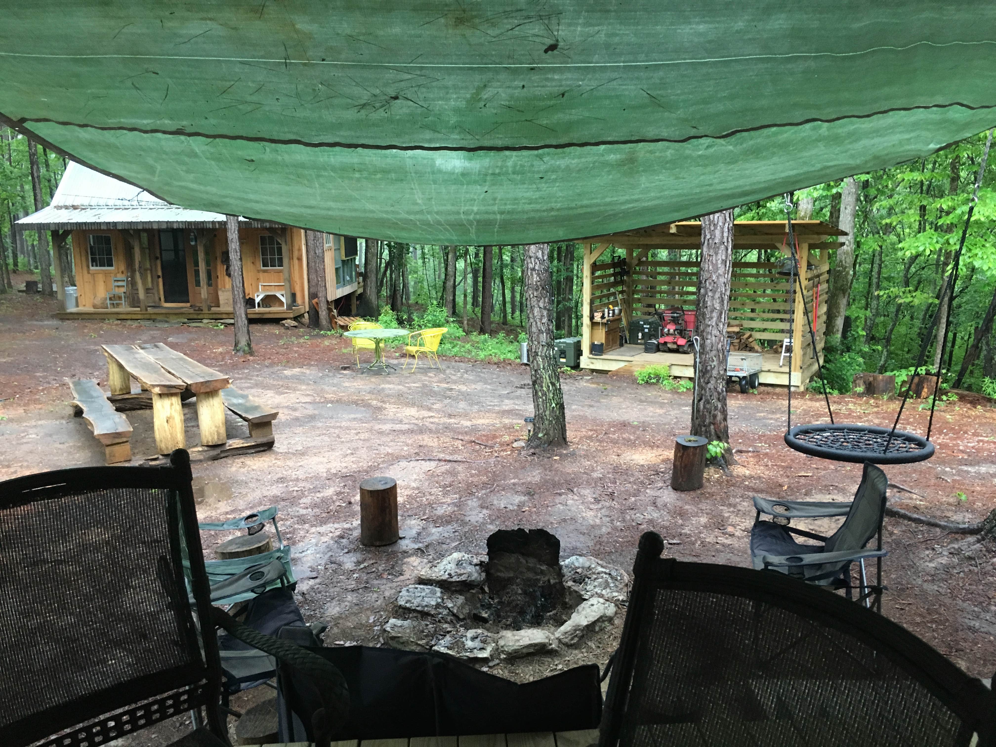 Asher K.'s photo of tent camping at Parksland Retreat - Clothing Optional near Weaver, AL