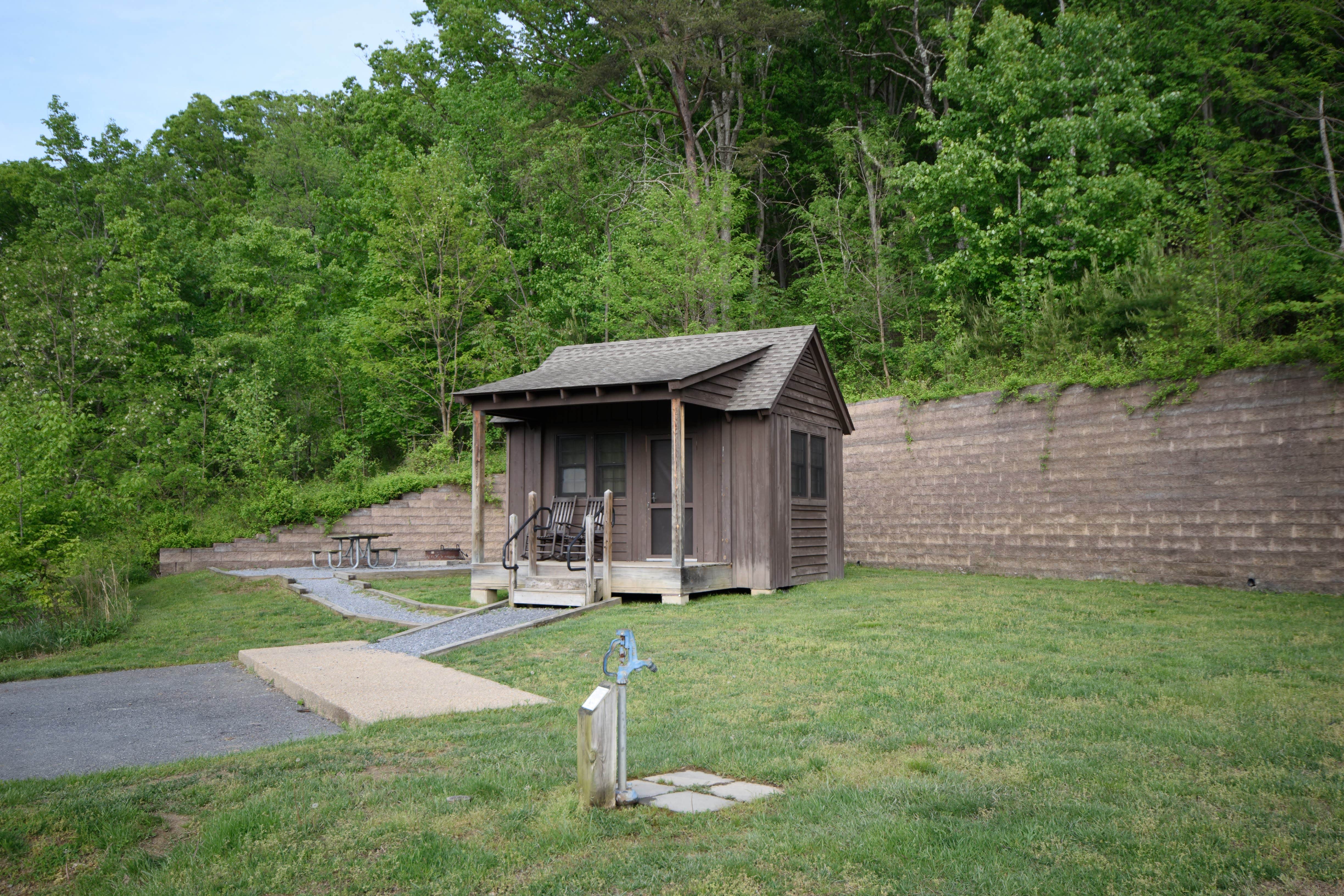 Tara S.'s photo of glamping accommodations at Andy Guest/Shenandoah River State Park Campground near Luray, VA