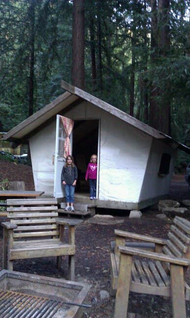 Lisa C.'s photo of glamping accommodations at Fernwood Campground & Resort near Fort Hunter Liggett, CA