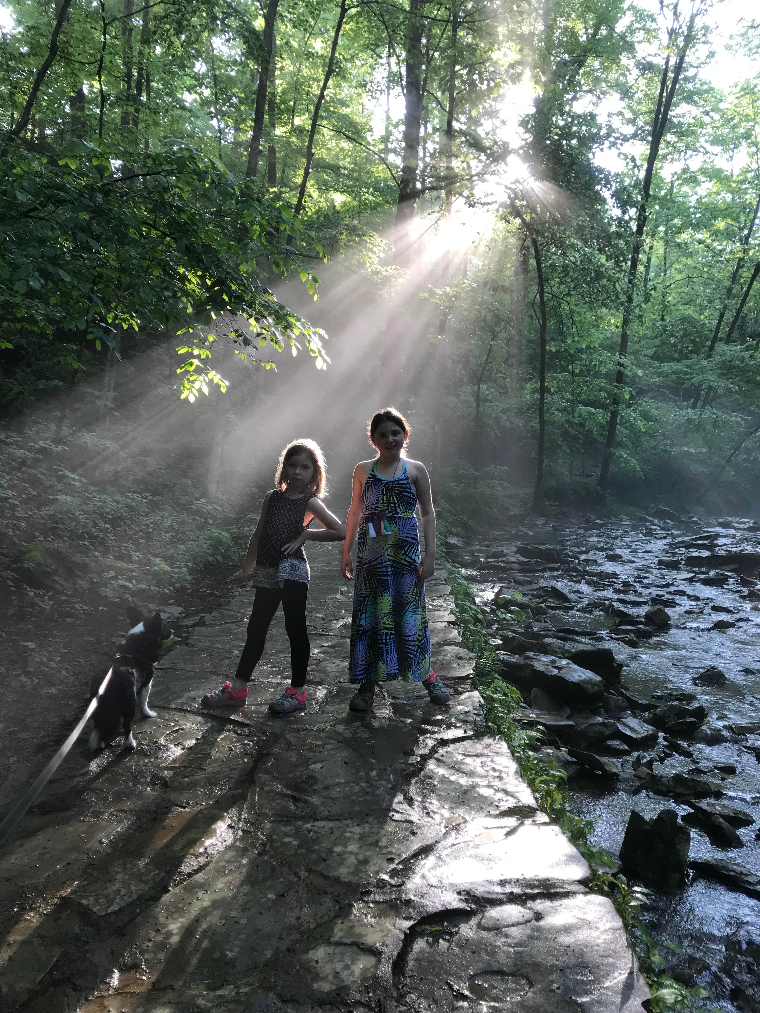 Maria T.'s photo of camping with pets at Carter Caves State Resort Park Campground near Huntington, WV