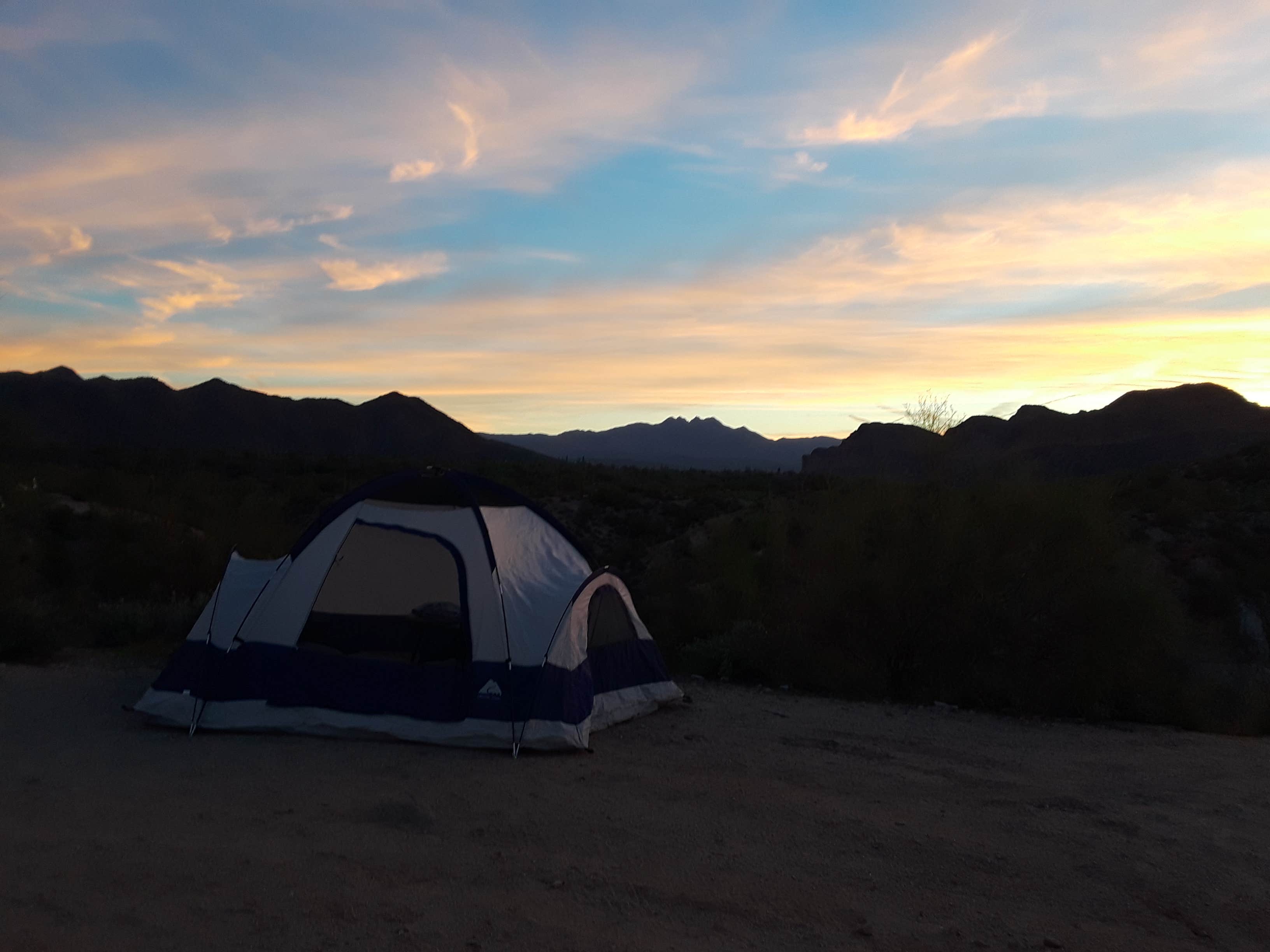 Leanne S.'s photo of a dispersed camping area at Bulldog Canyon Dispersed Camping - North Entrance near Salt River, AZ