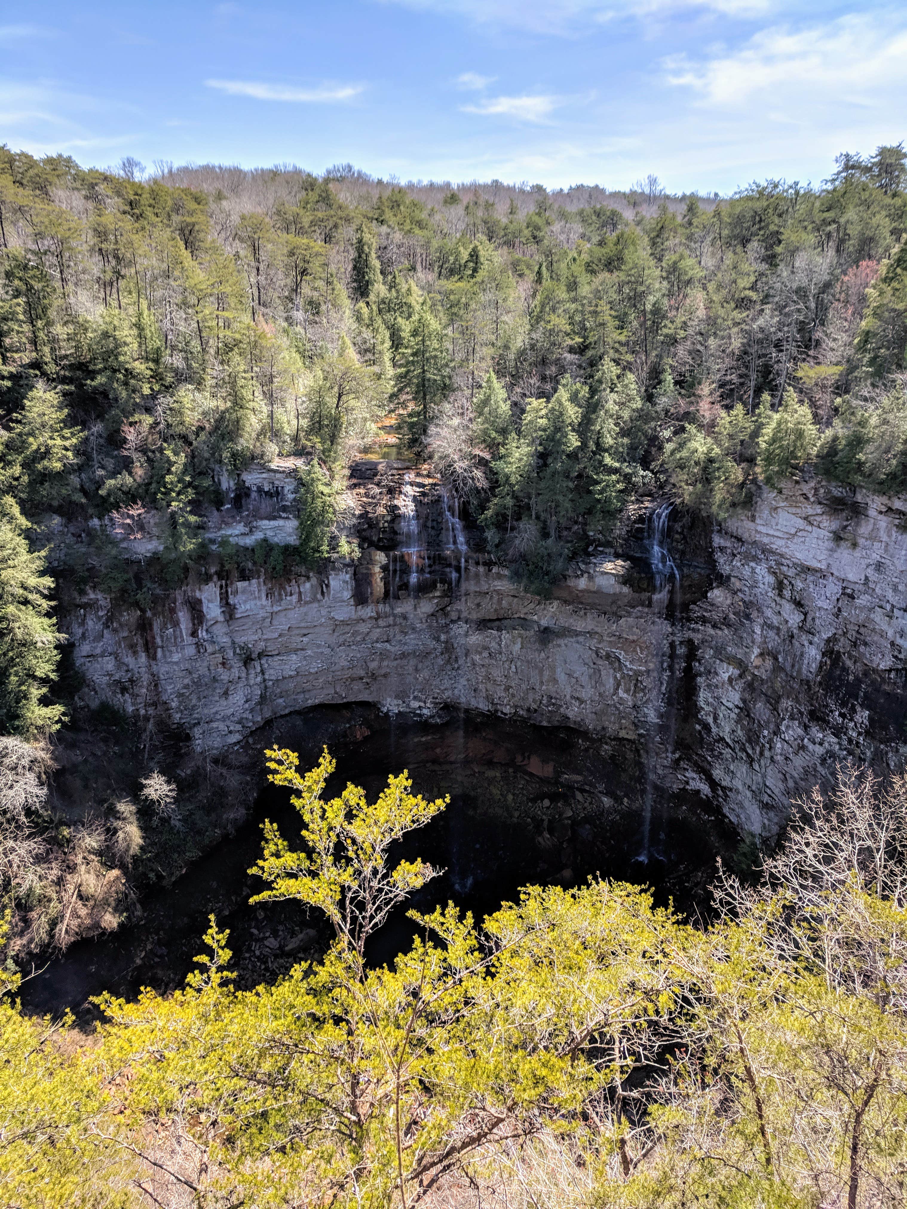 One of the overlooks at Fall Creek Falls