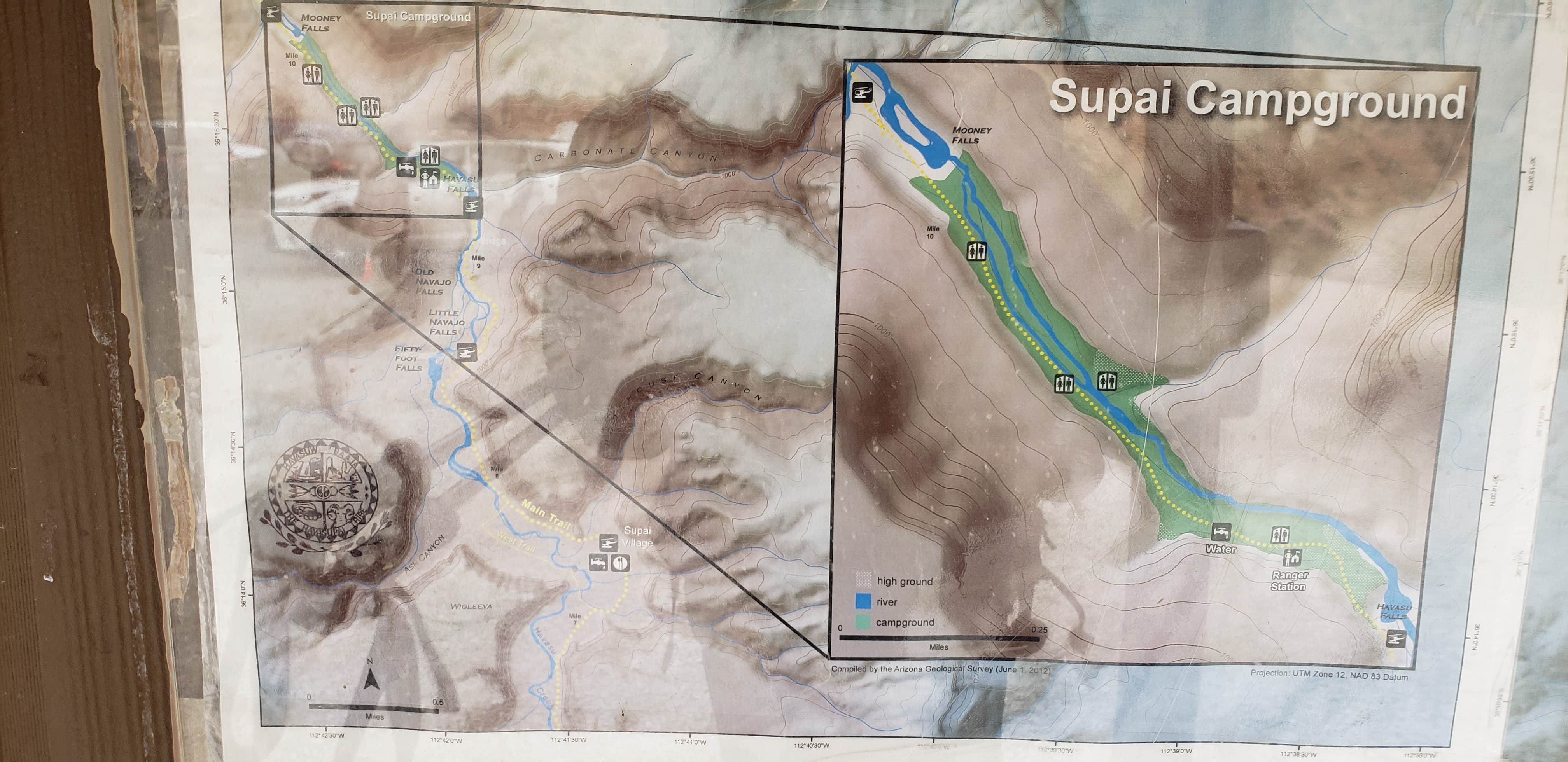 Camper-submitted photo at Havasupai Reservation Campground in Arizona