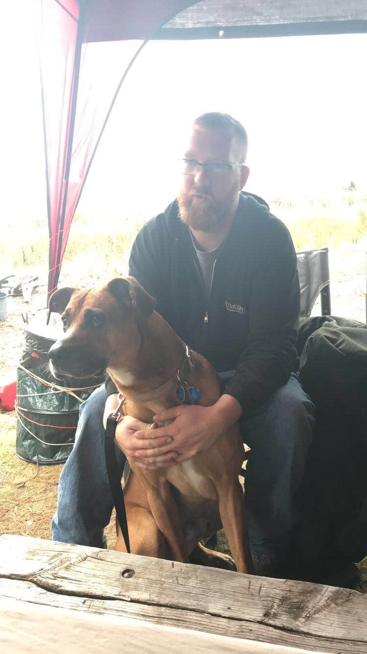 Nikki M.'s photo of camping with pets at Munising Tourist Park Campground near Grand Marais, MI