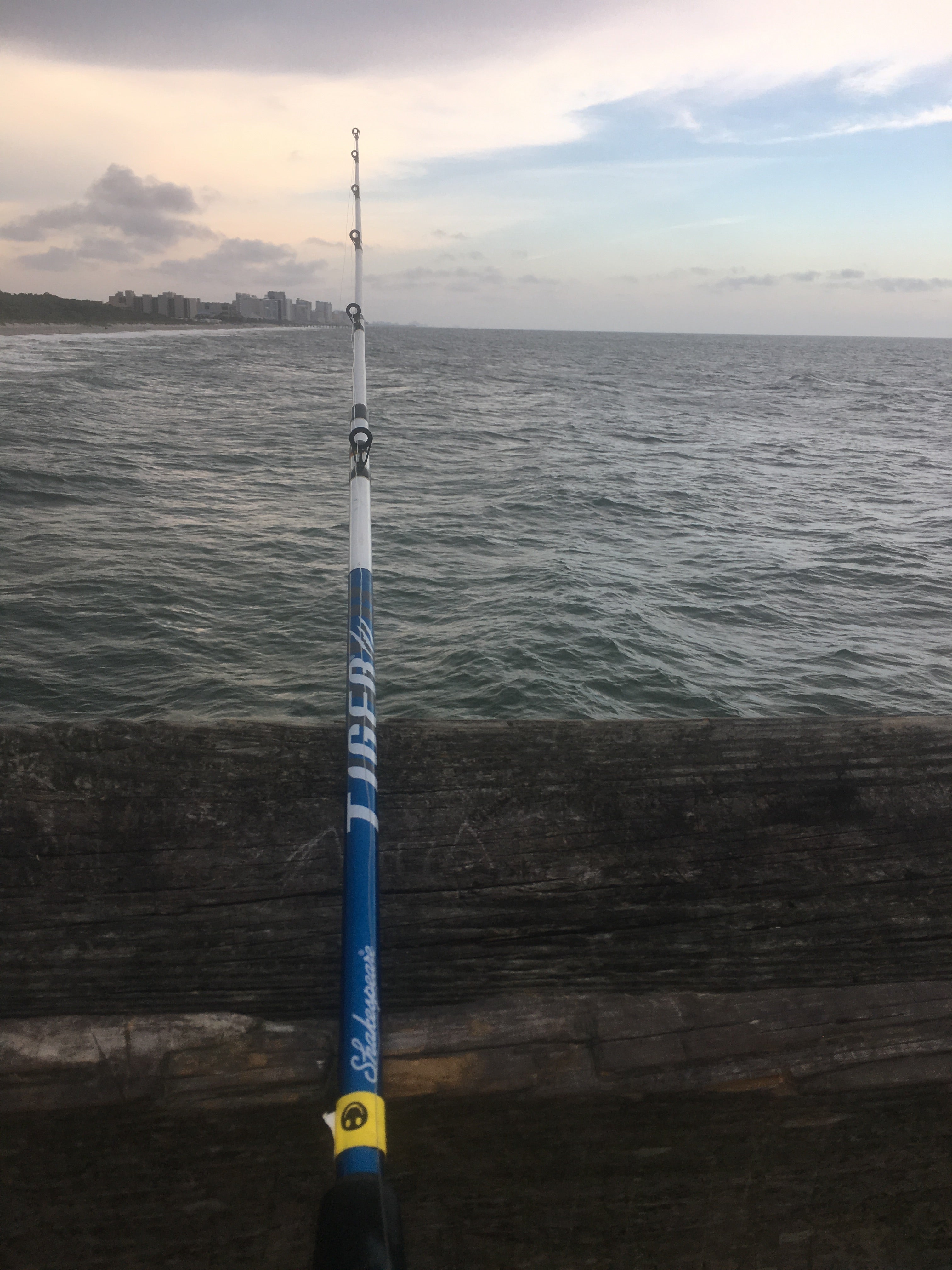 Fishing from pier