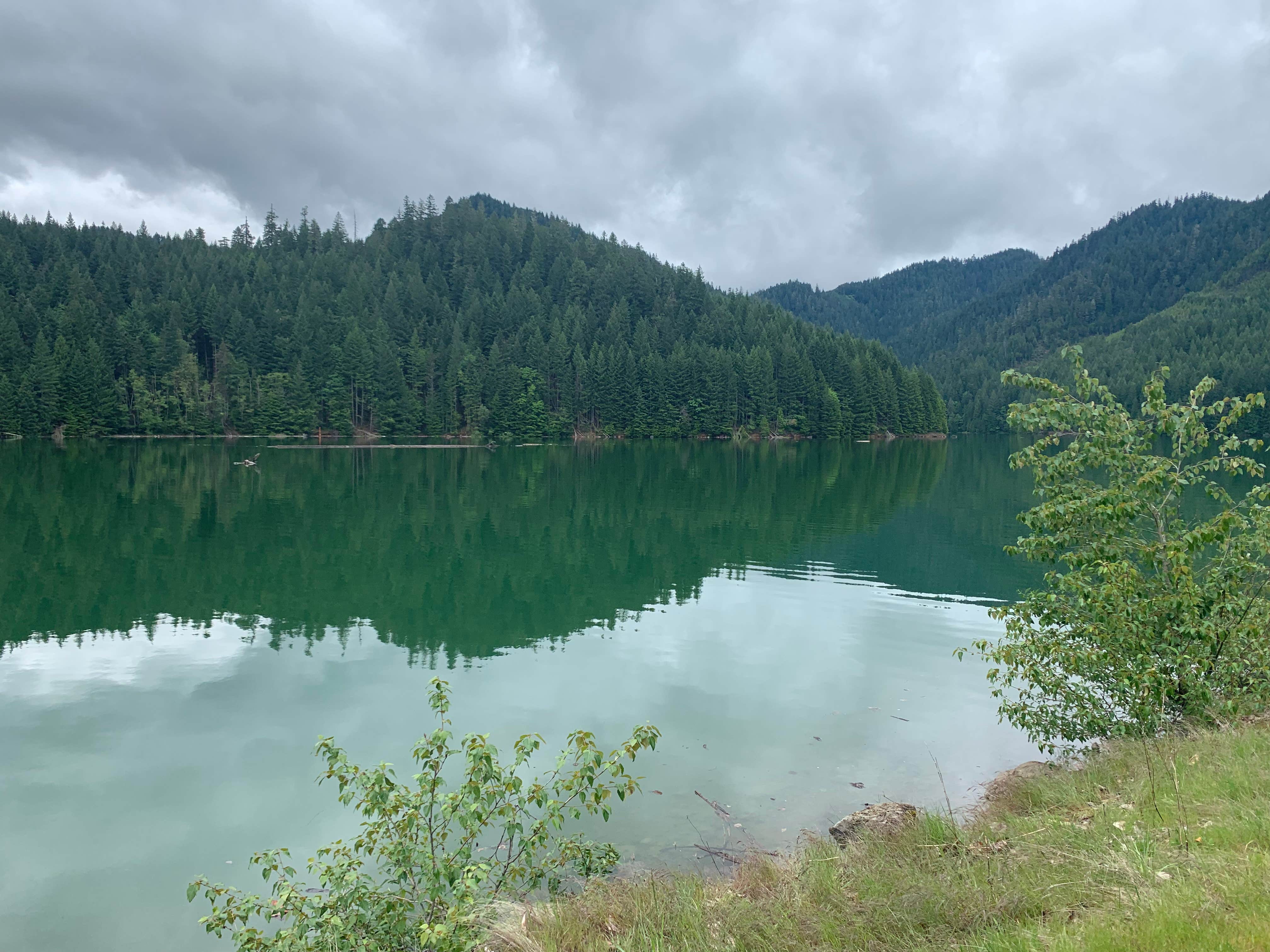 Hannah M.'s photo of a dispersed camping area at Blue River Reservoir Roadside Camping near Foster Lake