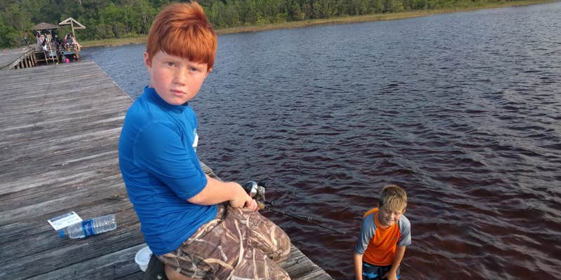 Camper submitted image from Lake Waccamaw State Park Campground