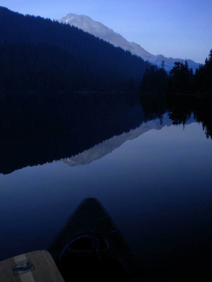 Camper-submitted photo at Mowich Lake Campground — Mount Rainier National Park near Lake Tapps, WA