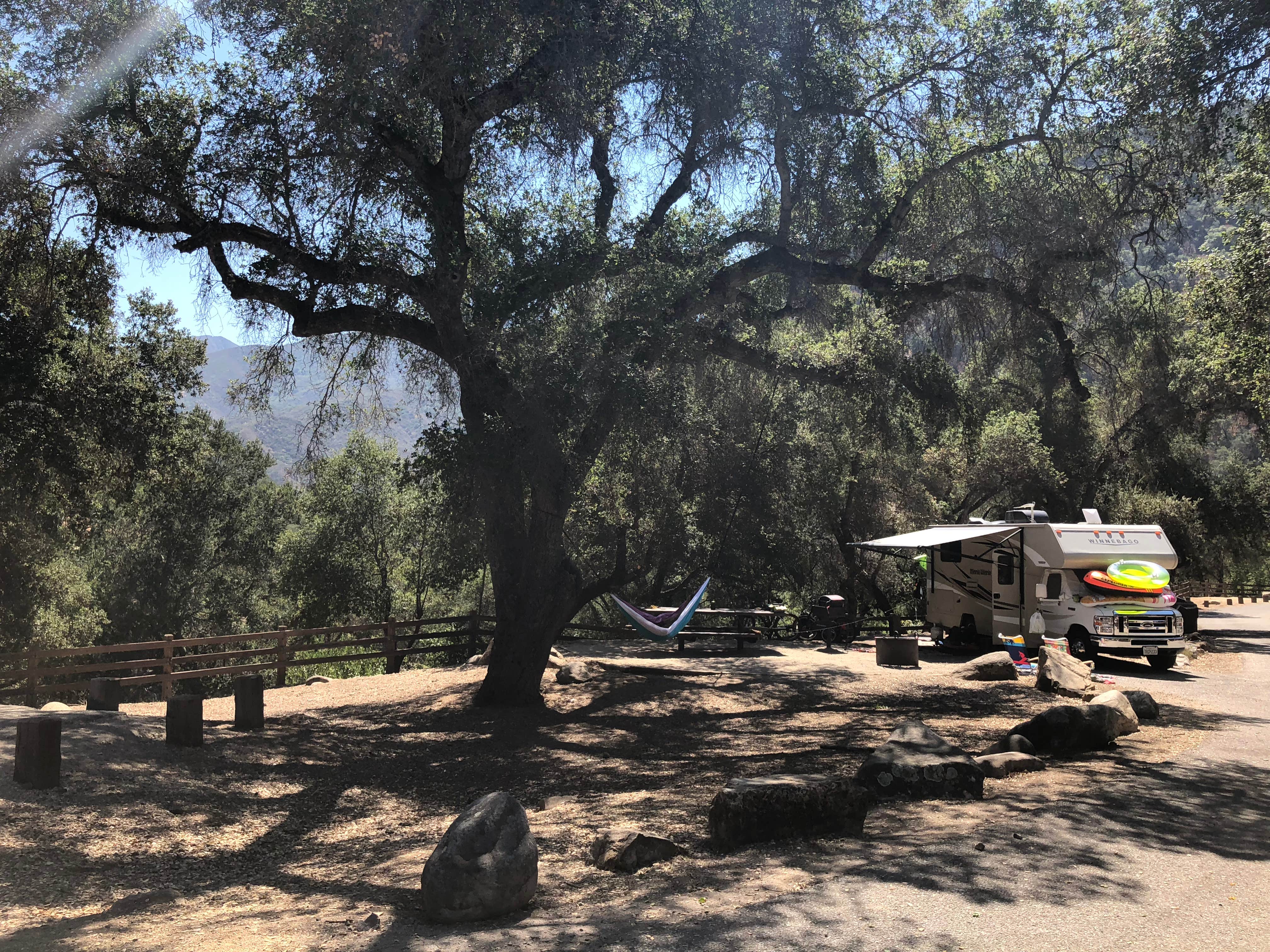 Corrie G.'s photo of rv camping at Arroyo Seco near Fort Hunter Liggett, CA