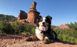 Travis T.'s photo of camping with pets at Juniper Campground — Palo Duro Canyon State Park near Vega, TX