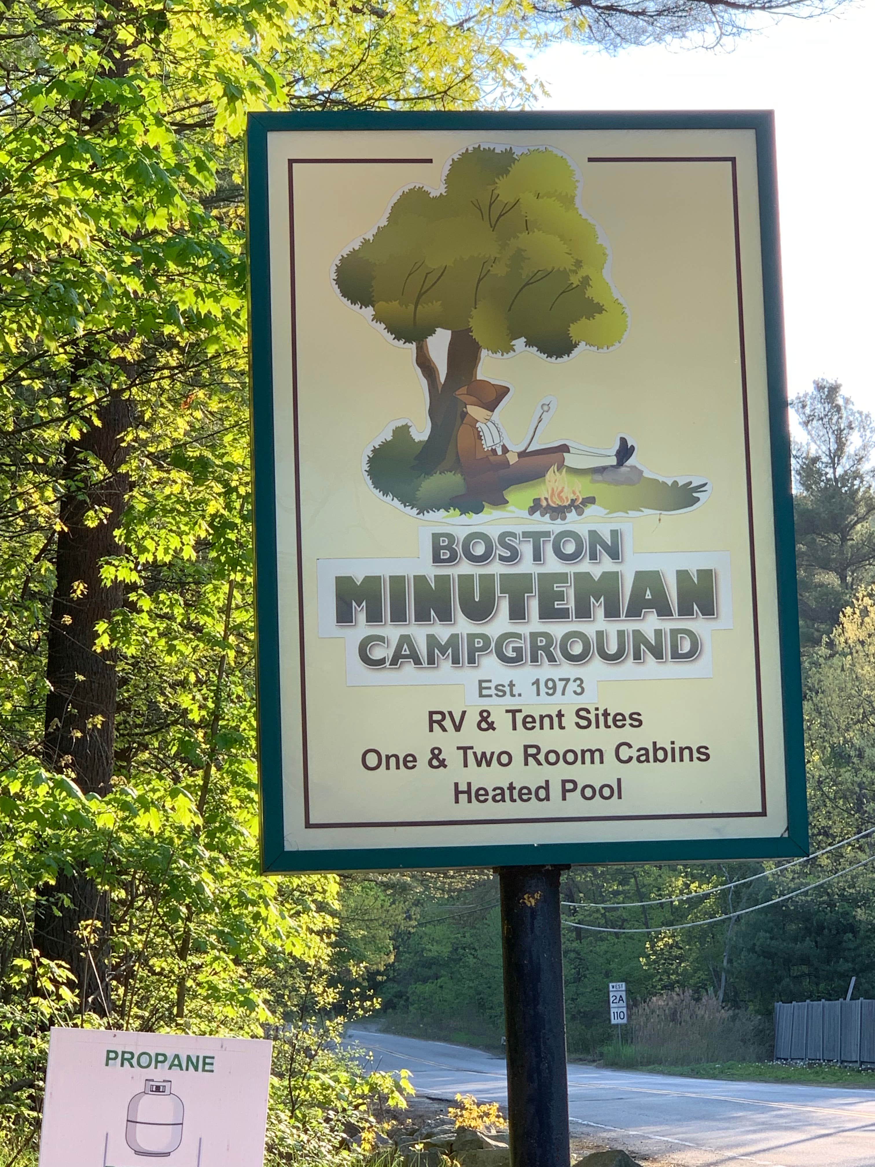 Camper-submitted photo at Spacious Skies Minute Man near Methuen Town, MA