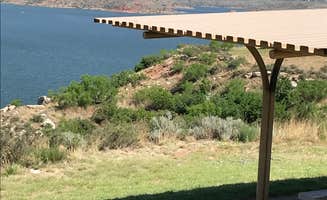 Giselle G.'s photo of camping with pets at Sanford-Yake Campground — Lake Meredith National Recreation Area near Hartley, TX