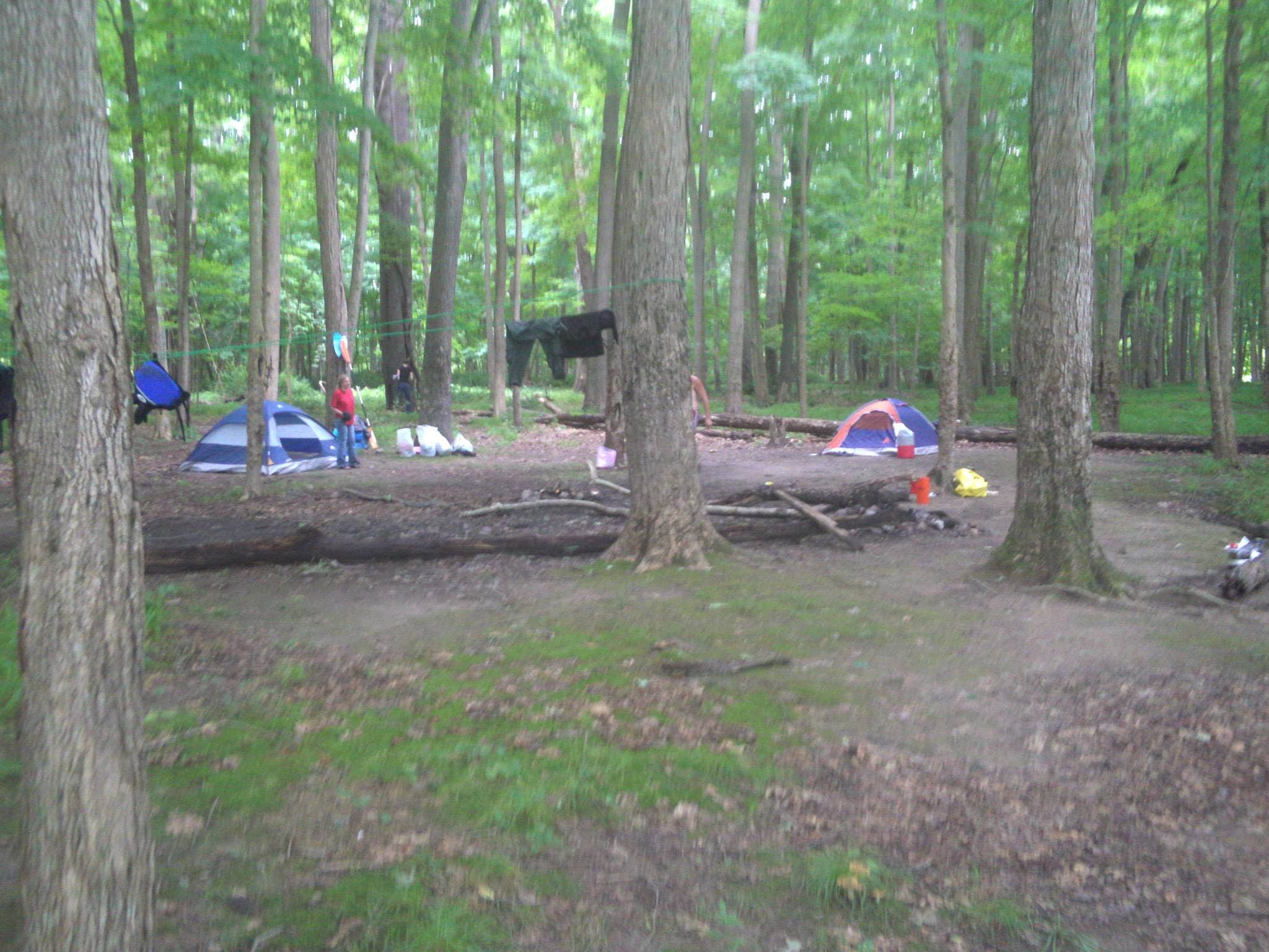 John B.'s photo of tent camping at Namanock Island — Delaware Water Gap National Recreation Area near Blairstown, NJ
