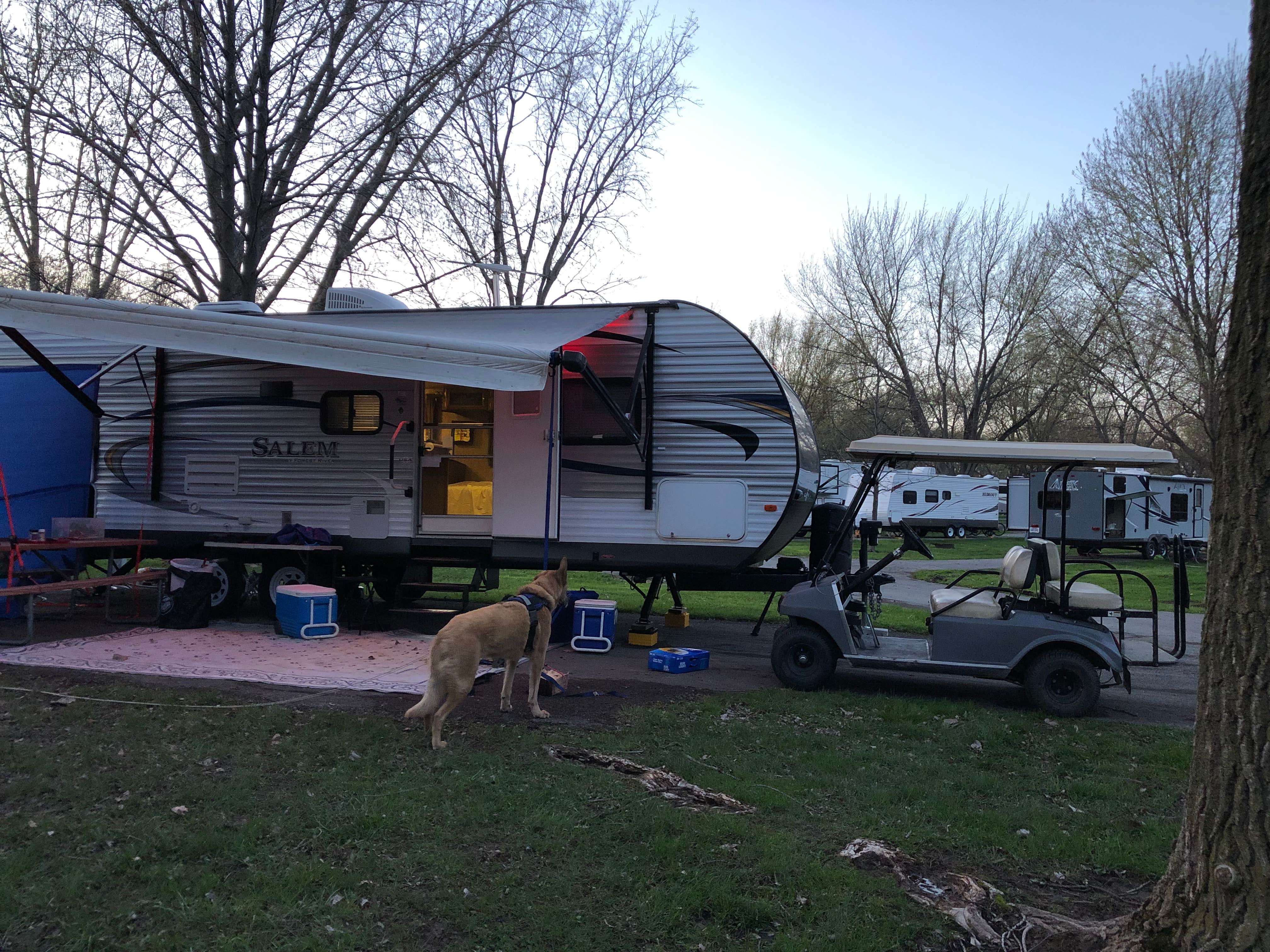Dawn S.'s photo of camping with pets at East Harbor State Park Campground in Ohio