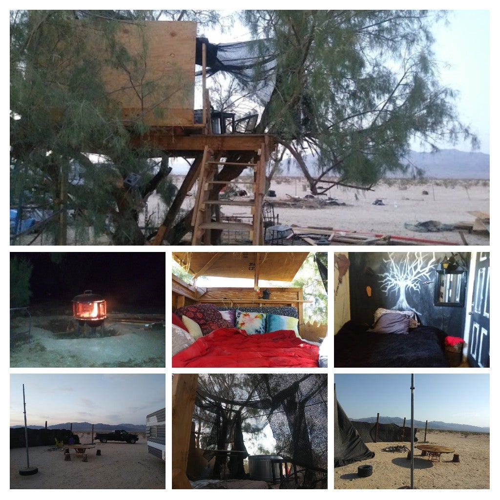 Come check out the only desert tree house camping ever to exist!