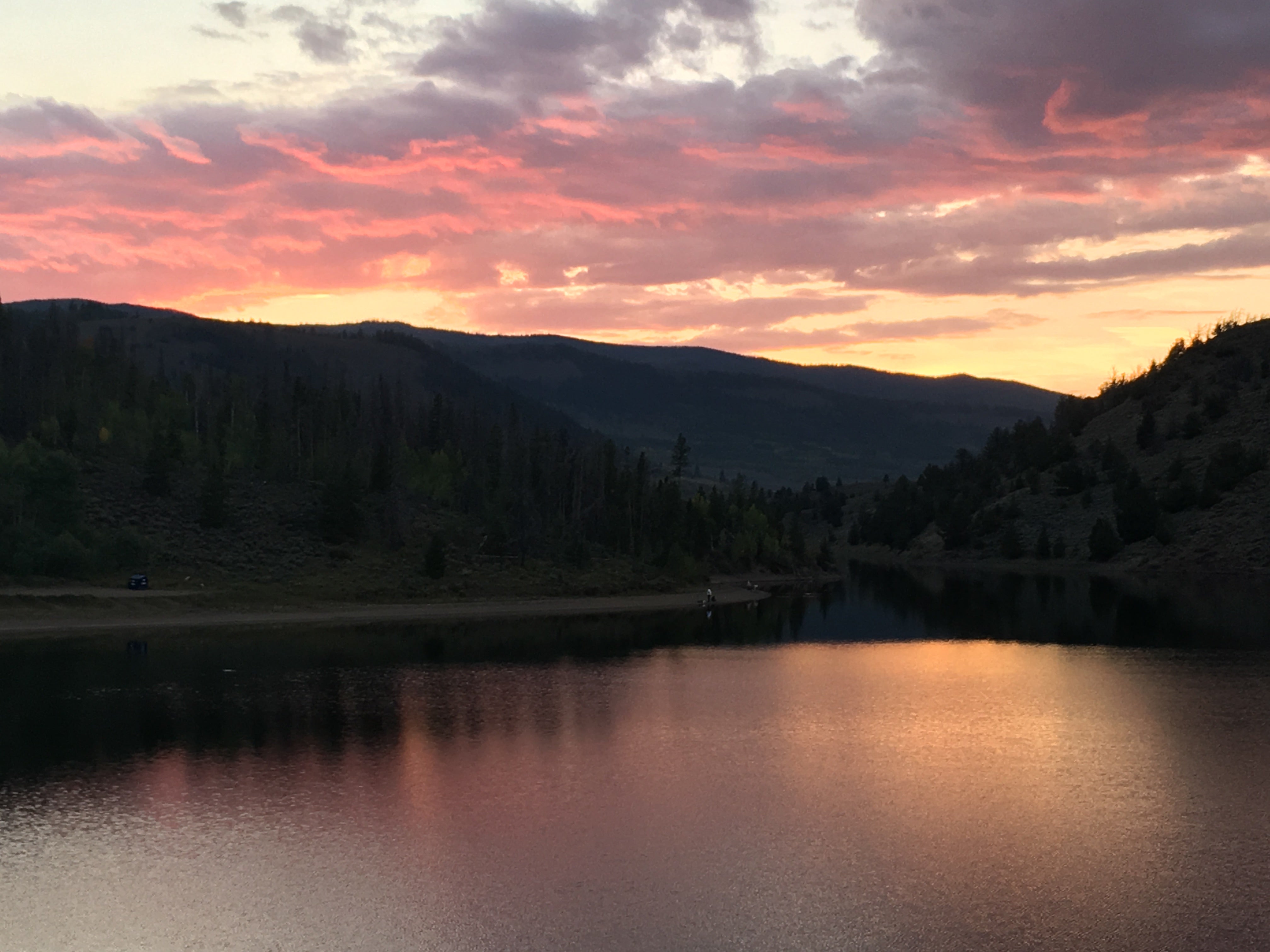 Sunset over Willow Creek Campground