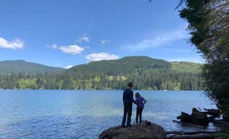 Camping near Rock Creek Campground - Yacolt Burn State Forest: Lake Merwin Camper's Hideaway, Yacolt, Washington
