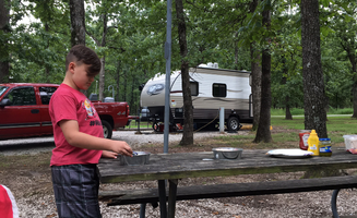 Jennifer G.'s photo of rv camping at Buck Ridge — Harry S Truman State Park near Warsaw, MO