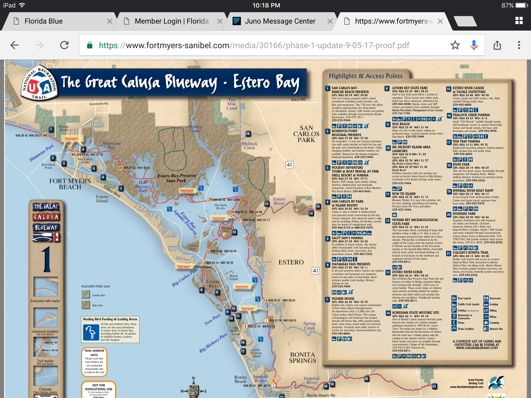 Camper-submitted photo at Bow-tie Island Primitive Campsite near Bokeelia, FL