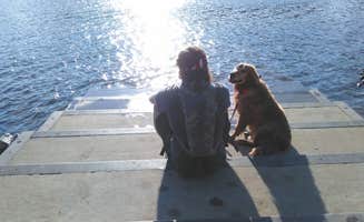 Erica's photo of camping with pets at Keowee-Toxaway State Park near Clemson, SC