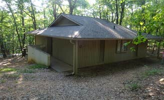 Kirsten J.'s photo of glamping accommodations at Pilot Mountain State Park Campground near Woodleaf, NC