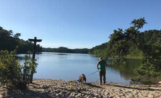 Virginia W.'s photo of camping with pets at Nickerson State Park Campground near South Orleans, MA