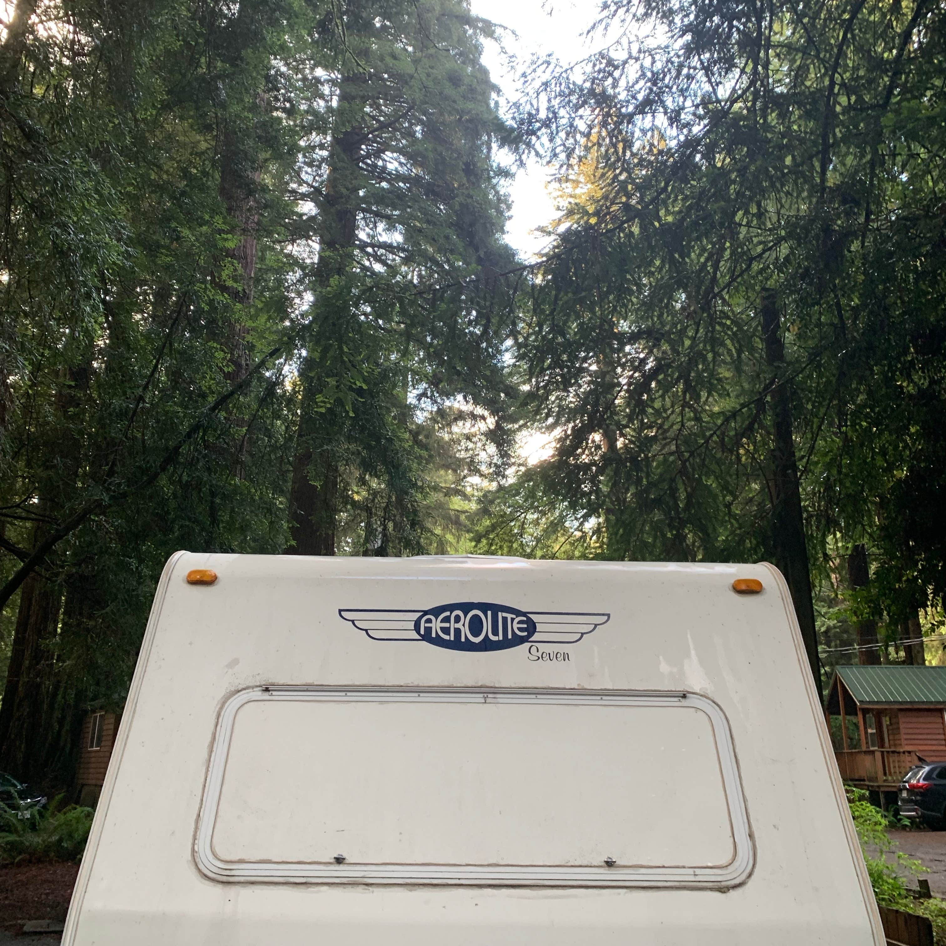 Samantha  T.'s photo of rv camping at Emerald Forest Cabins & RV near Trinidad, CA