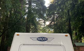 Samantha T.'s photo of rv camping at Emerald Forest Cabins & RV near Arcata, CA