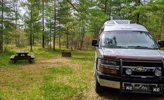 Ari A.'s photo of rv camping at Jones Lake State Forest Campground near Prudenville, MI
