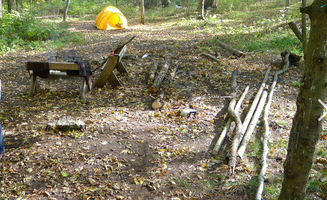 Sara S.'s photo of tent camping at Newport State Park Campground in Wisconsin