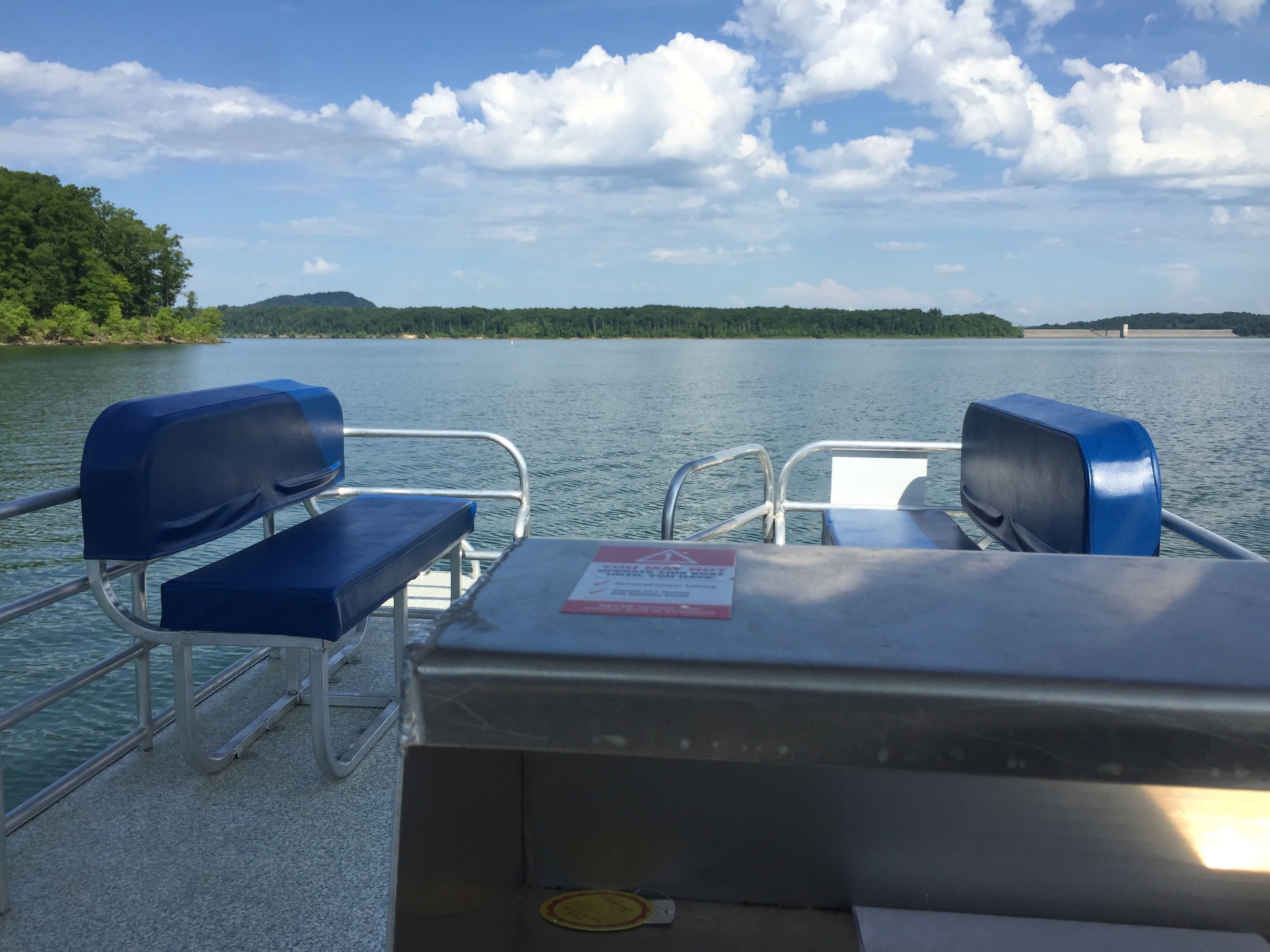 Rented a pontoon boat for the day to explore Cave Run Lake. Highly recommended!