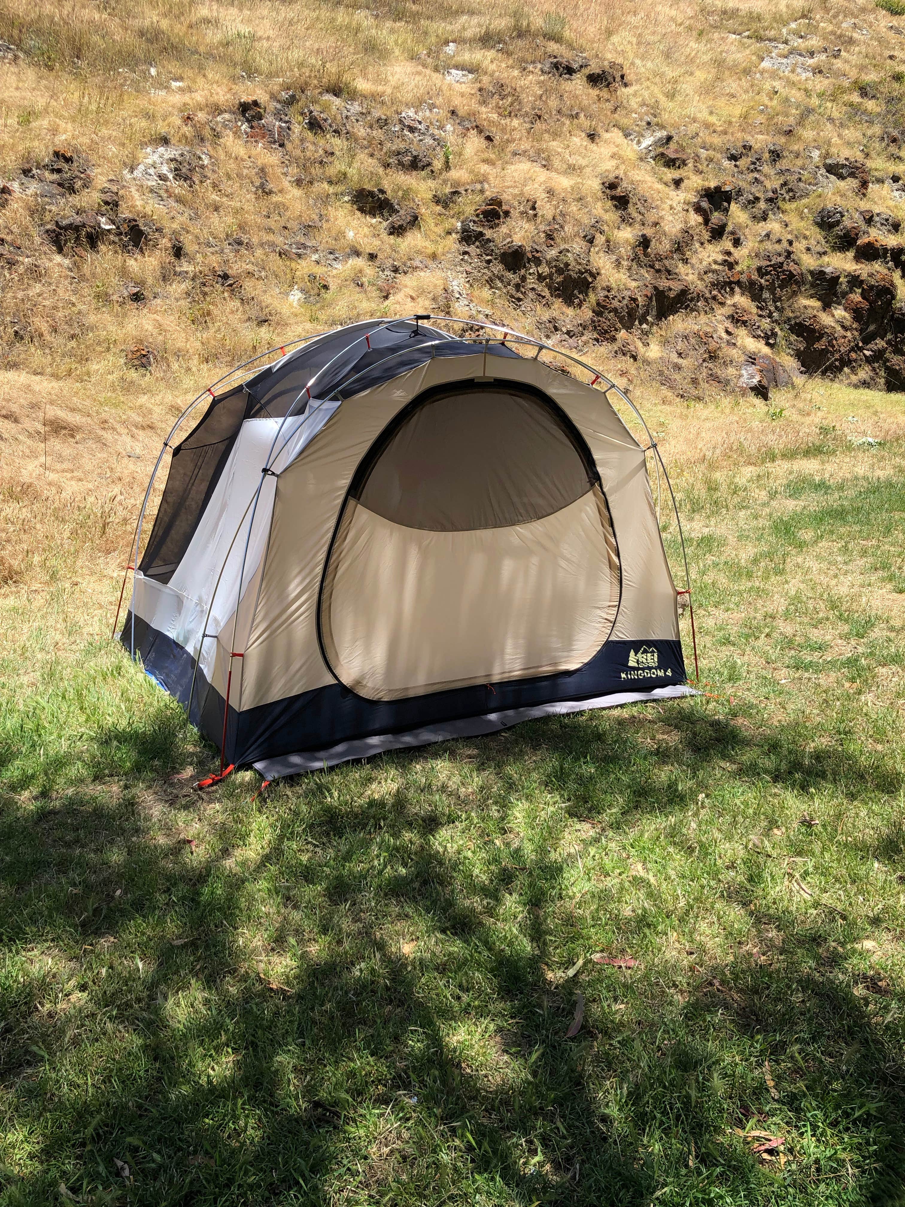 Deborah C.'s photo of tent camping at Santa Cruz Island Scorpion Canyon Campground — Channel Islands National Park near Channel Islands National Park