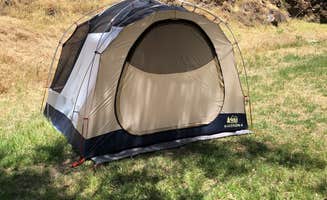 Deborah C.'s photo of tent camping at Santa Cruz Island Scorpion Canyon Campground — Channel Islands National Park near Channel Islands National Park