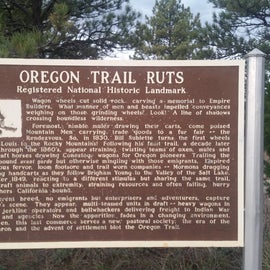 Near by Oregon trail ruts, a must see