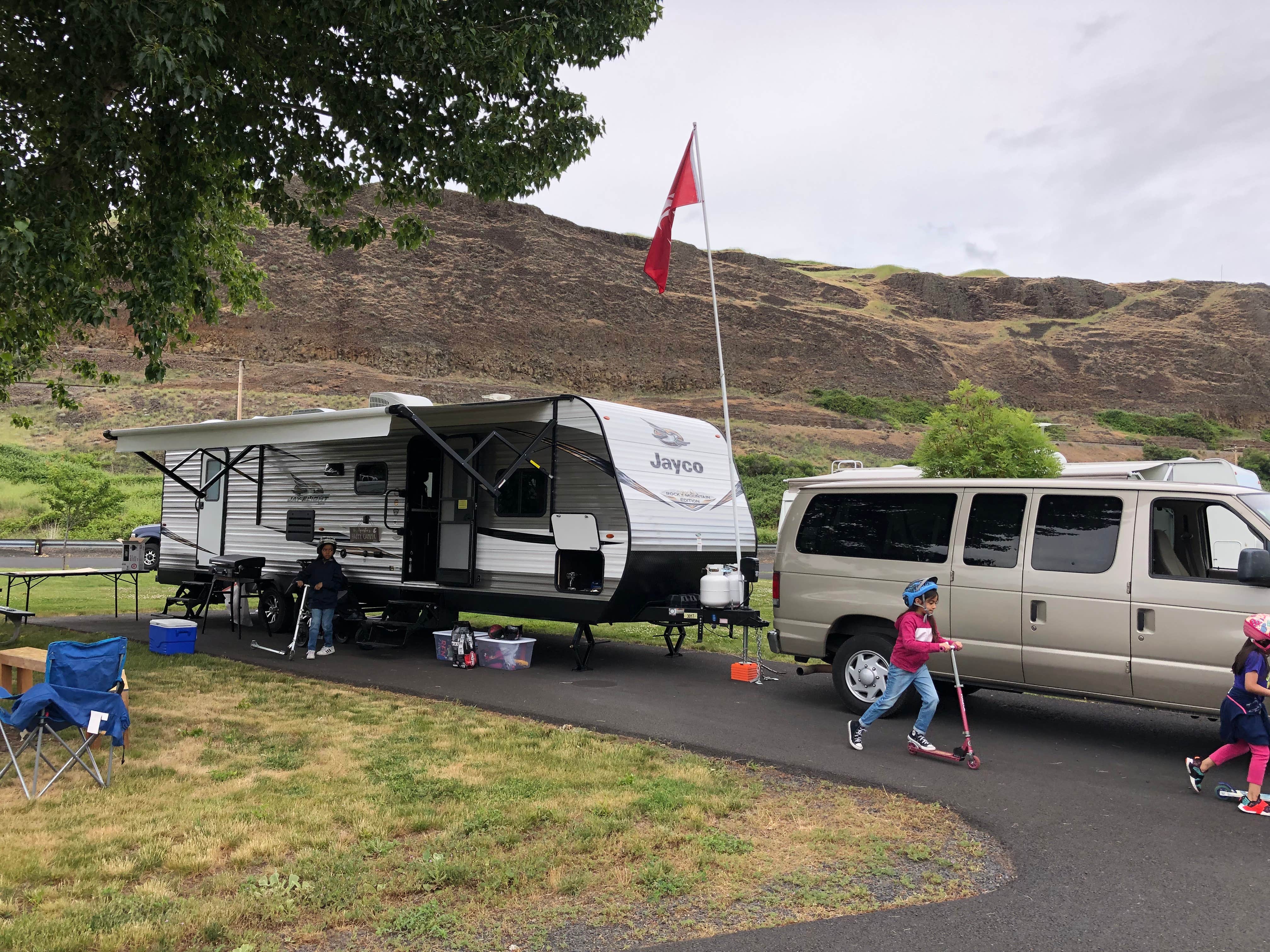 Angel A.'s photo of rv camping at Boyer Park & Marina KOA in Washington
