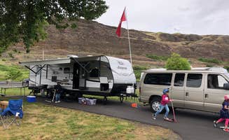 Angel A.'s photo of rv camping at Boyer Park & Marina KOA near Hooper, WA