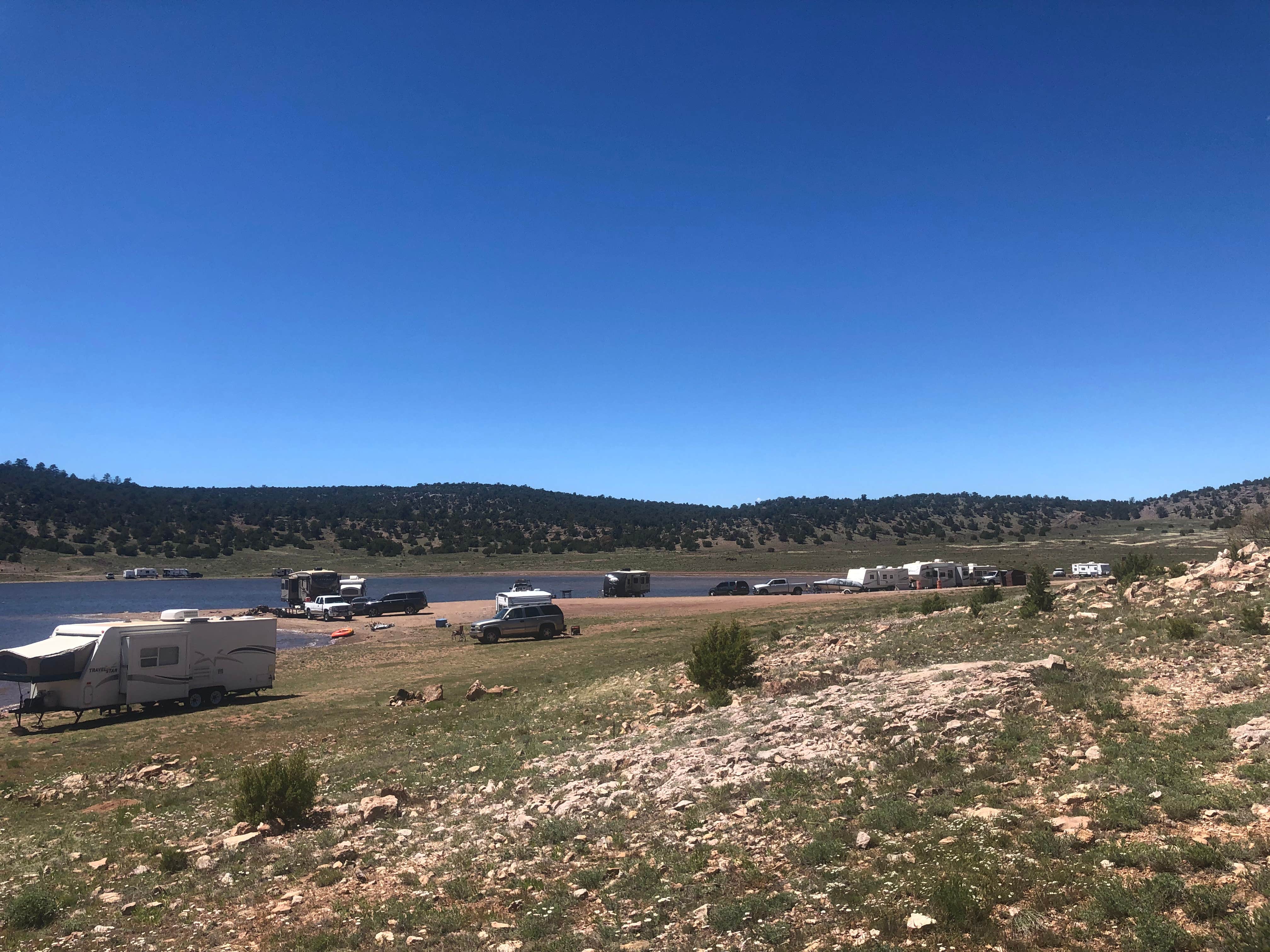 Austin C.'s photo of rv camping at Bluewater Lake State Park Campground near Prewitt, NM