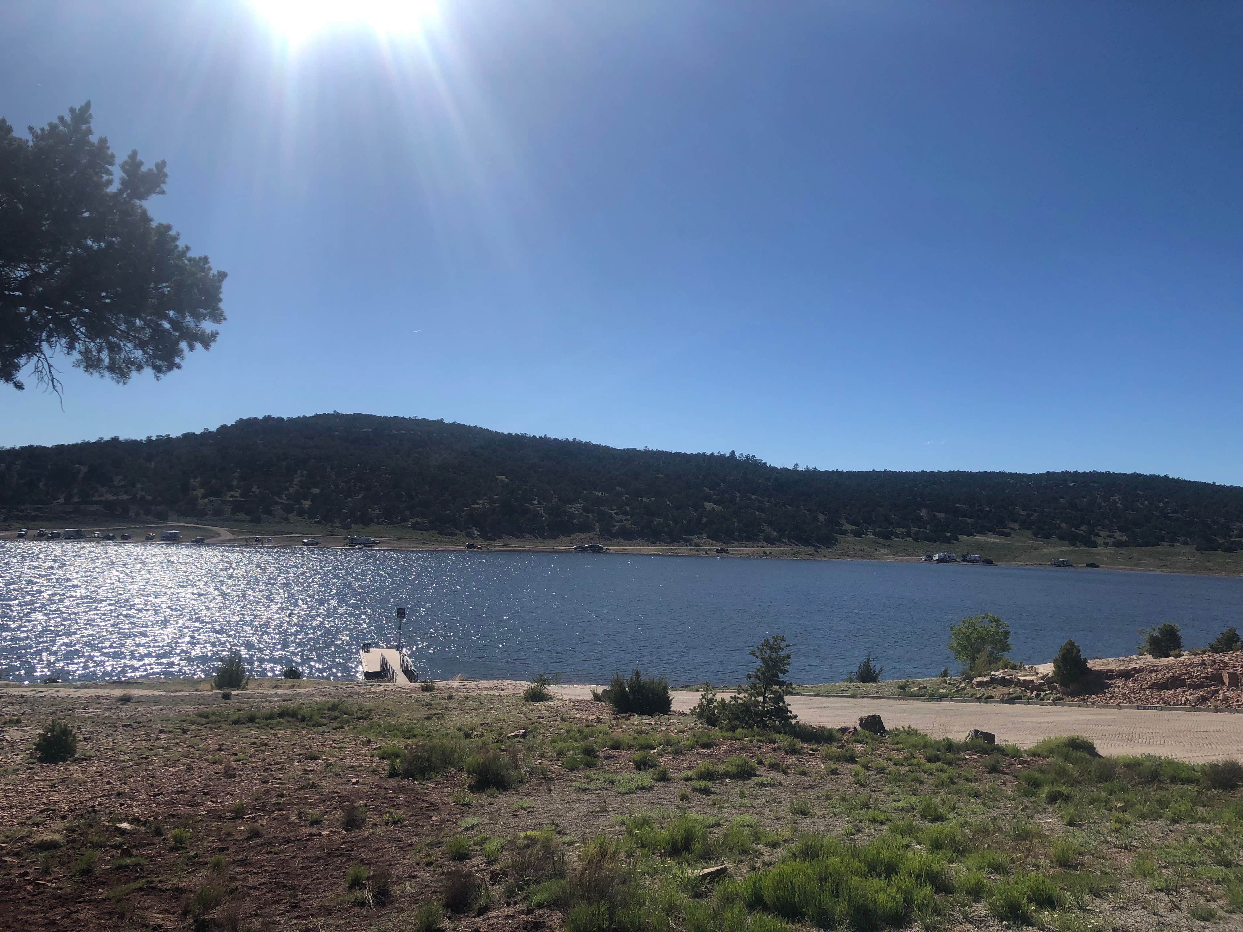 Camper-submitted photo at Bluewater Lake State Park Campground near Prewitt, NM