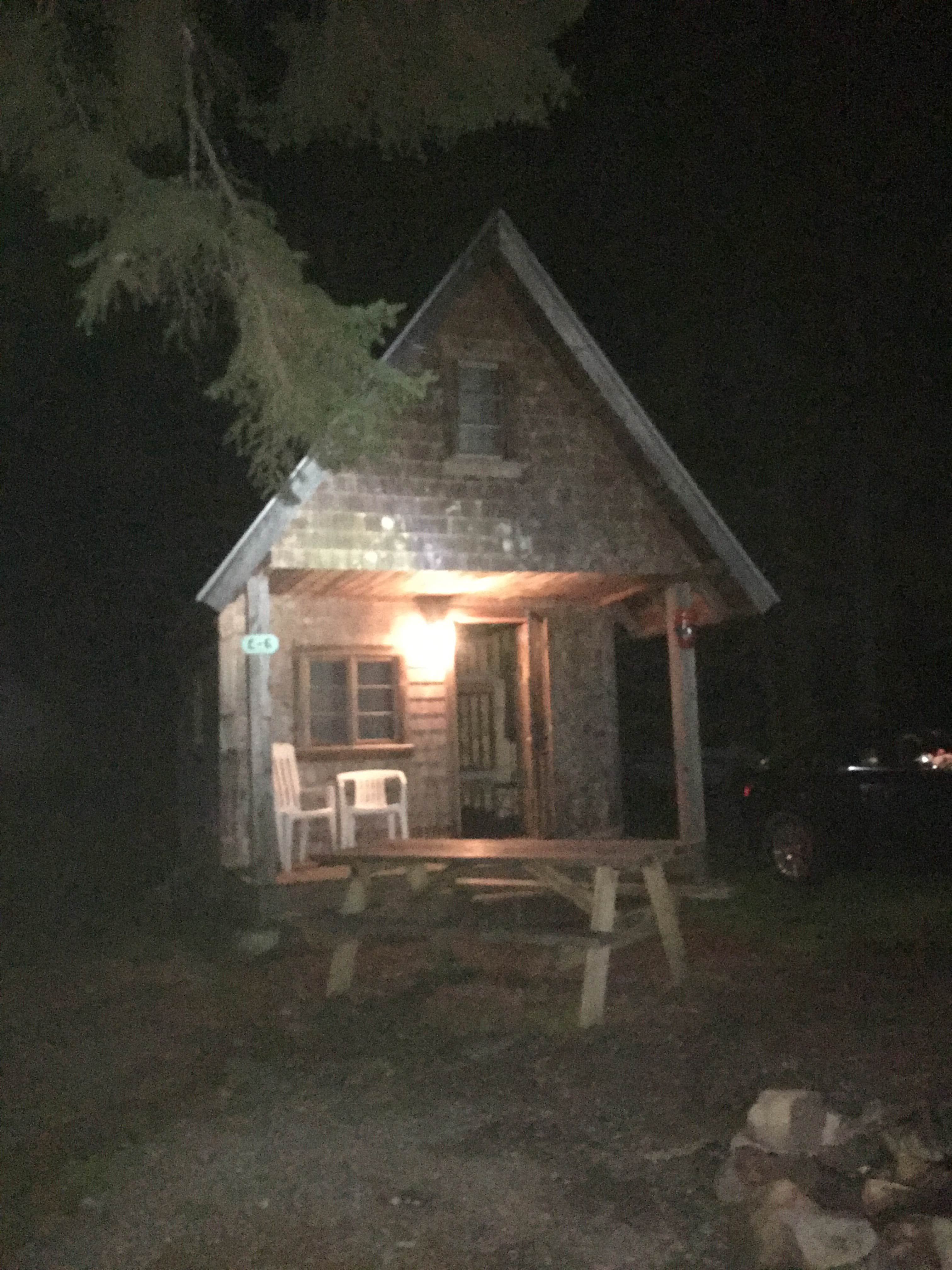 Rachel K.'s photo of a cabin at Bass Harbor Campground near Seal Harbor, ME
