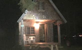 Rachel K.'s photo of glamping accommodations at Bass Harbor Campground near Georgetown, ME